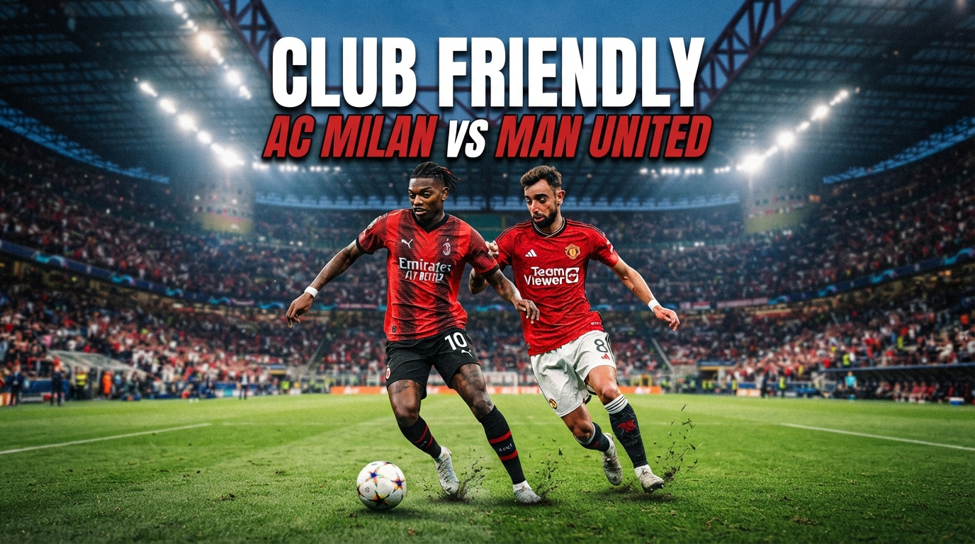 Duel Pramusim AC Milan vs Man United Malam Ini Pukul 21.45 WIB – Streaming Pertandingan Club Friendly Tersedia di Jalalive