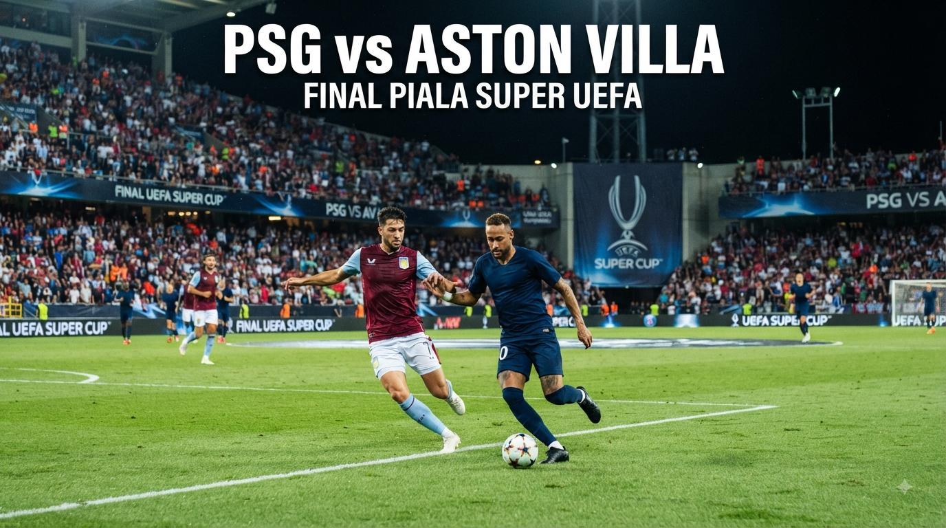 PSG vs Aston Villa Piala Super UEFA Dini Hari Ini Pukul 02.00 WIB – Streaming Jalalive Menghadirkan Keseruan Final Perebutan Trofi Super Eropa